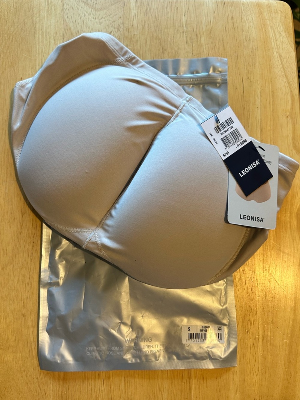 Leonisa Magic Instant Butt Lift Padded Panty - Beige - Picture 2 of 6